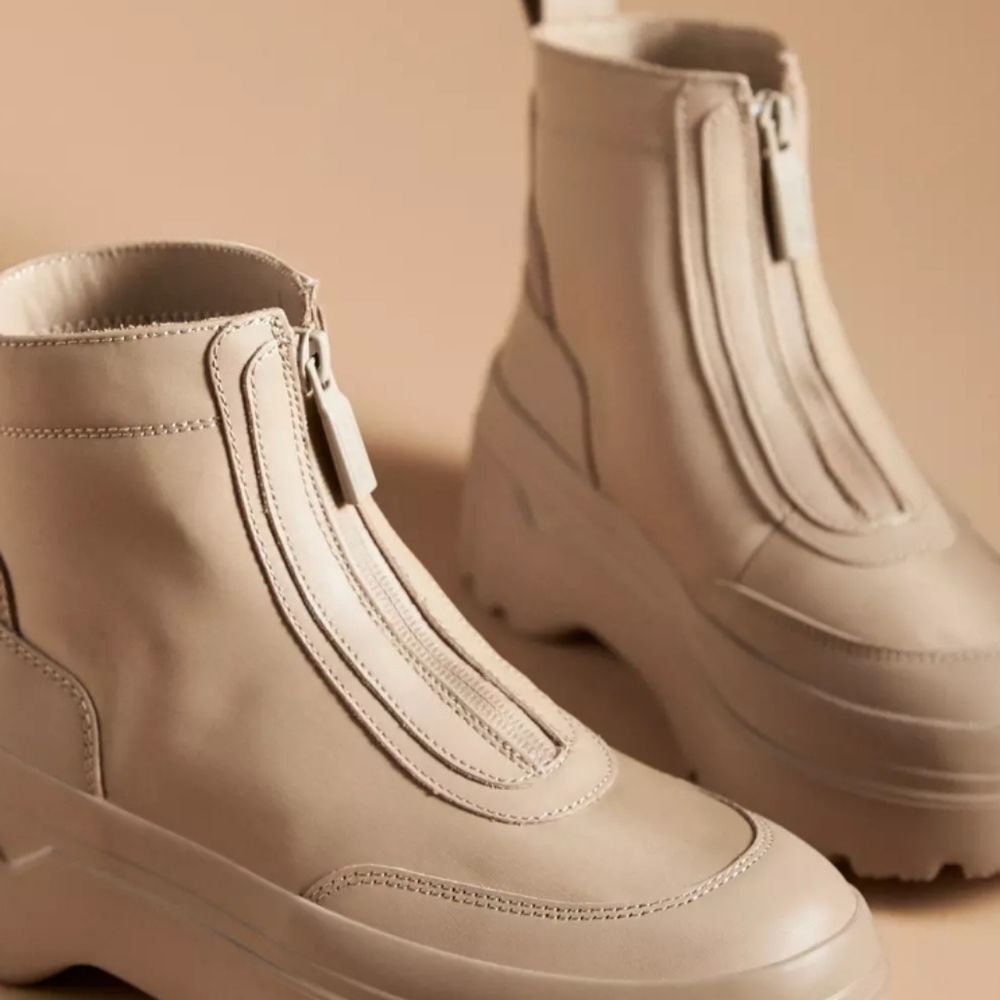 Hunter Explorer Ankle Zip Flatform Boot- Alloy